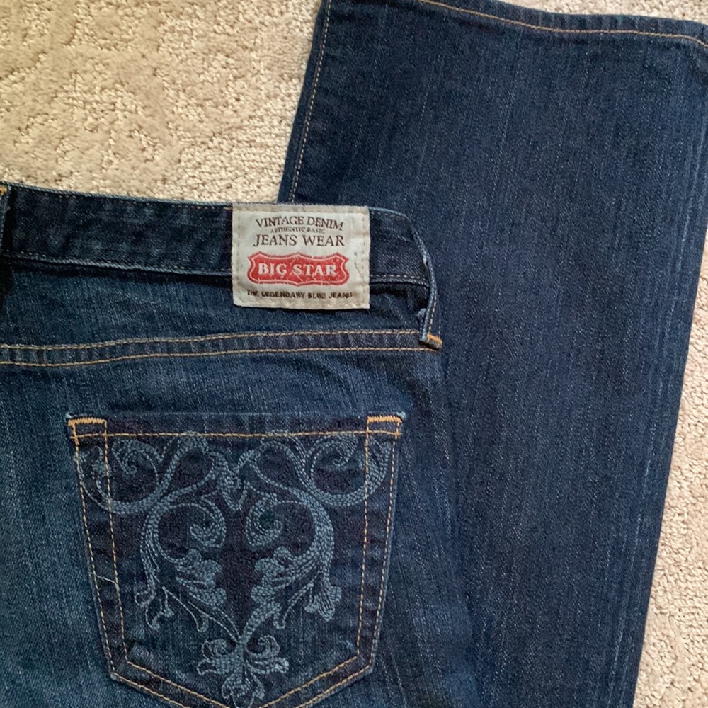Big Star LOU Easy Boot Blue Jeans, 27R - Picture 2 of 16